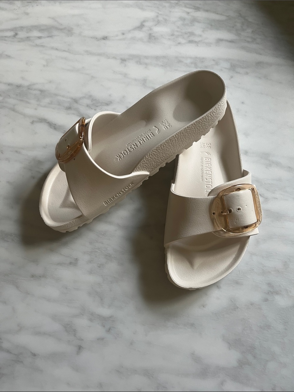 Birkenstock “Madrid Big Buckle” EVA Slide Sandal 38